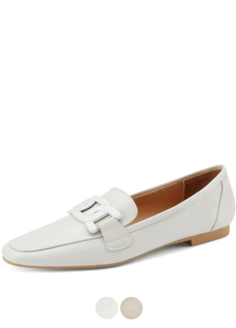 Loy Dames Lage Hakken Slip On Loafer Schoenen