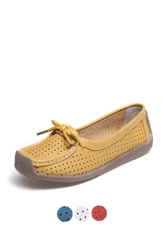 Loyola Dames Zomer Leren Platte Loafers Schoenen