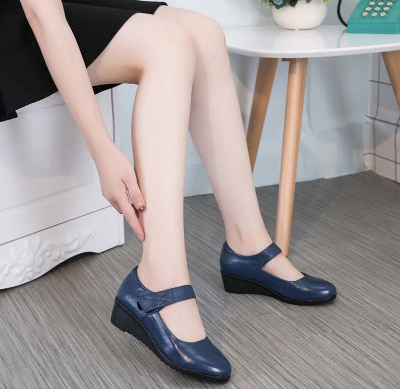 Lua Dames Wedges - Blauw