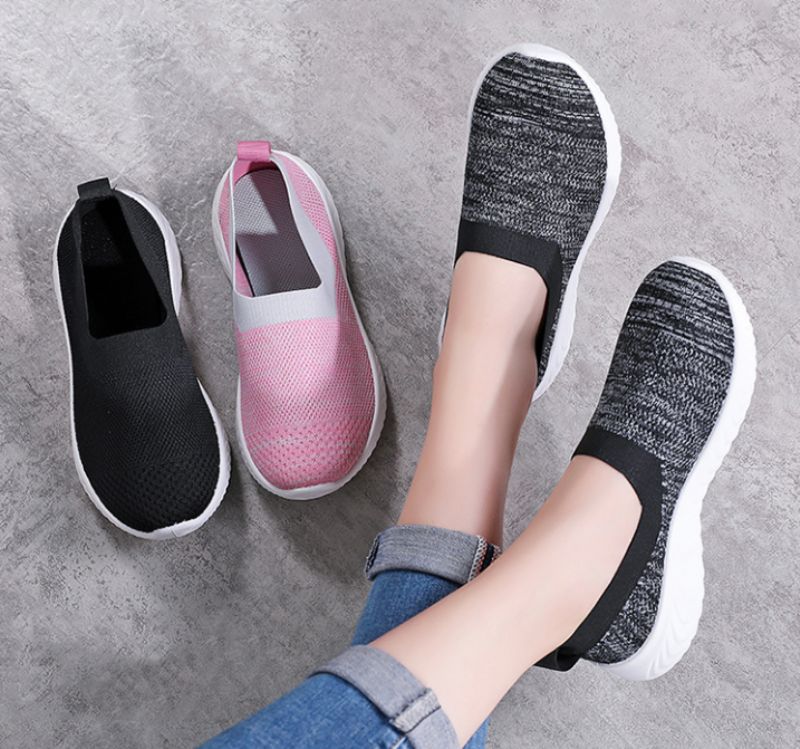 Luar Dames Slip-on Wandelschoenen - Roze
