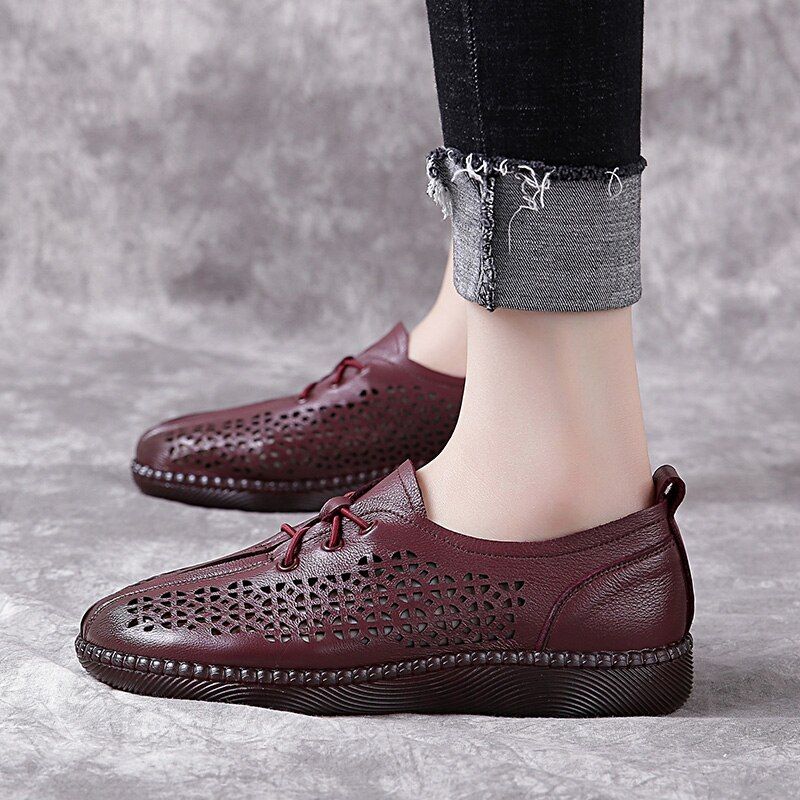 Luca Dames Loafer Schoenen - Zwart Hol