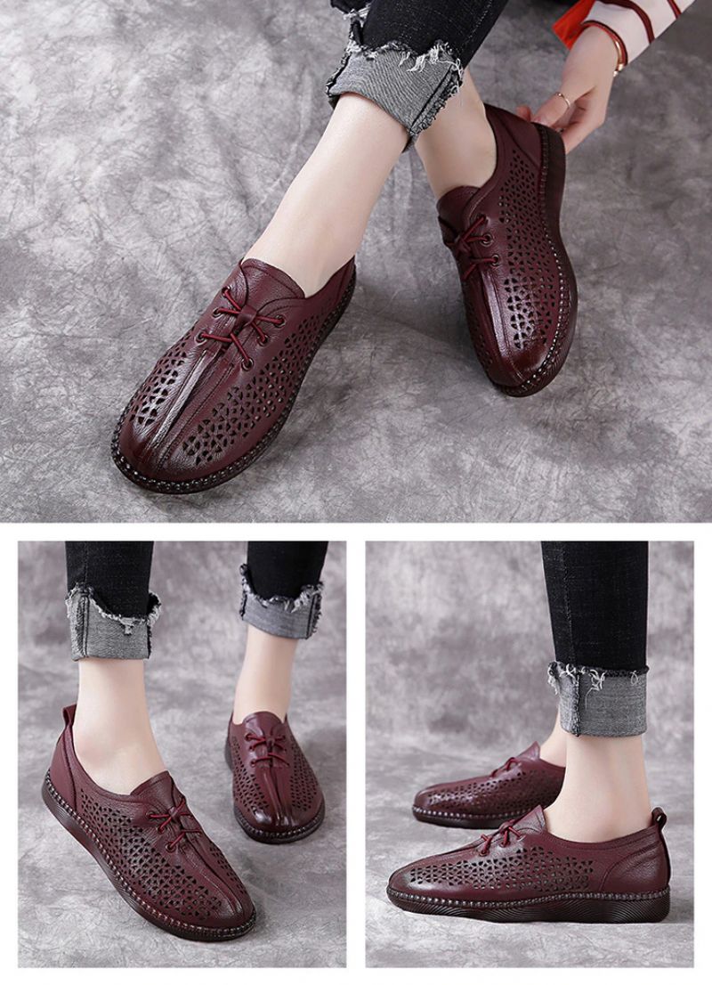 Luca Dames Loafer Schoenen - Zwart Hol