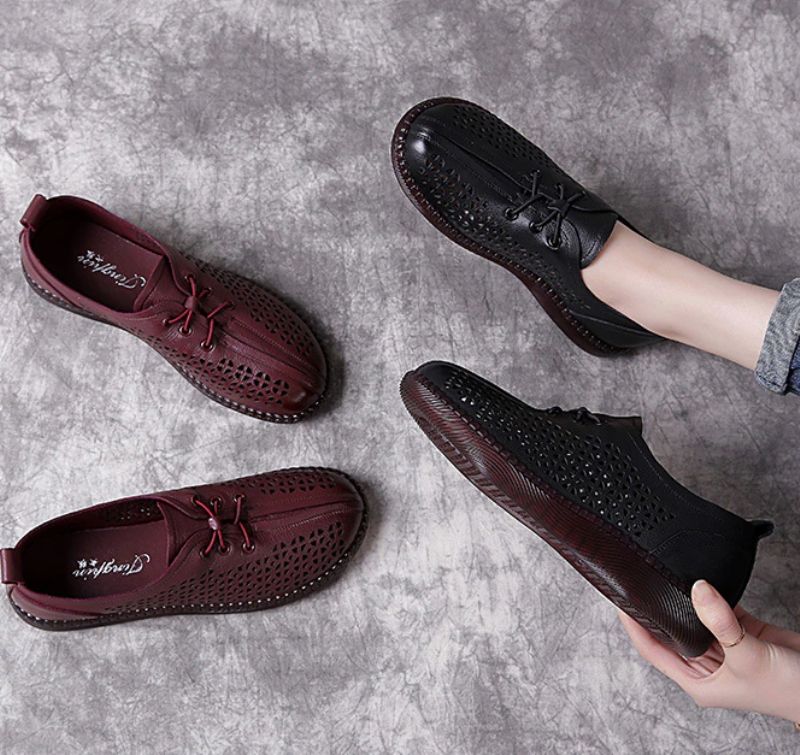 Luca Dames Loafer Schoenen - Zwart Hol