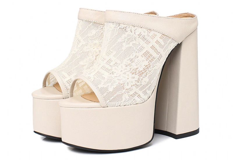 Lucero Dames Platform Hoge Hakken - Zwart