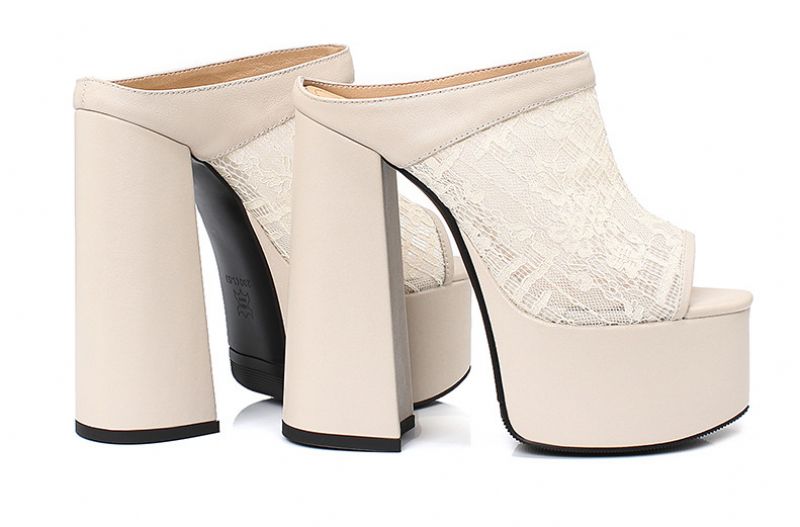 Lucero Dames Platform Hoge Hakken - Zwart