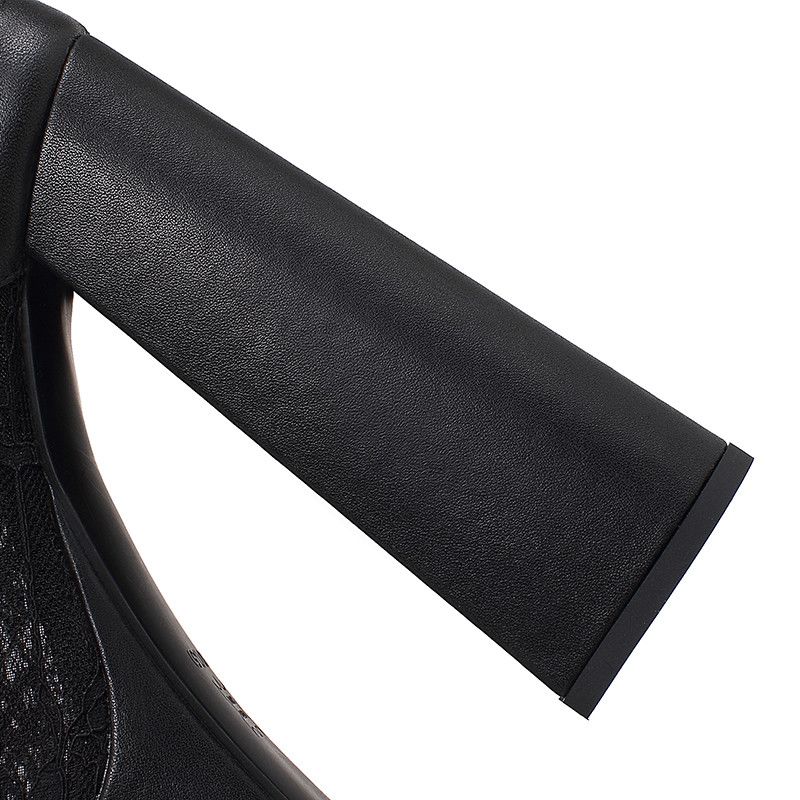 Lucero Dames Platform Hoge Hakken - Zwart