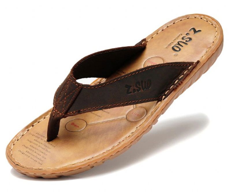Luciano Heren Zomer Flip Flops - Zwart