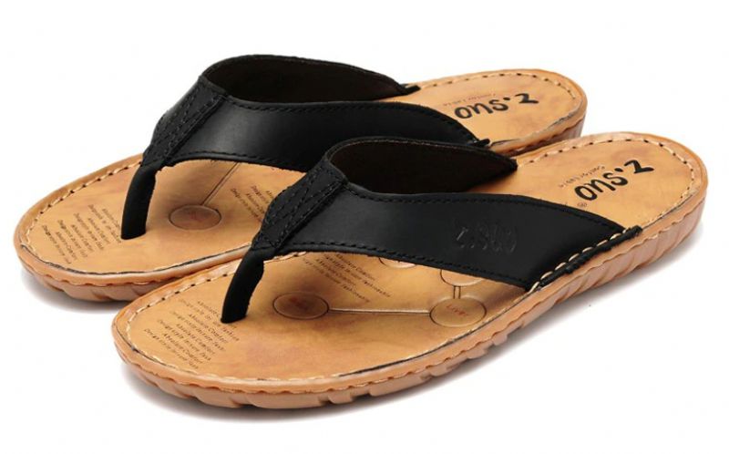 Luciano Heren Zomer Flip Flops - Zwart