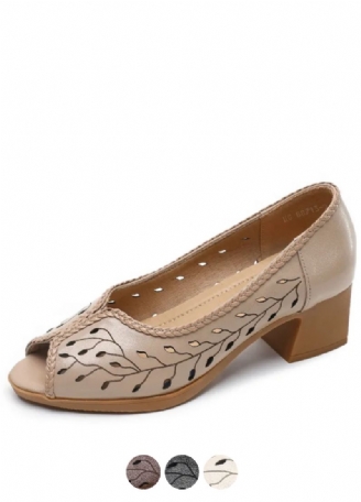 Lucrecia Dames Leren Holle Sandalen