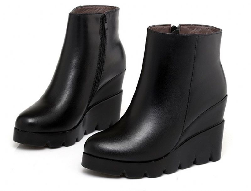 Lucrecia Dames Platform Mode Laarzen - Zwart