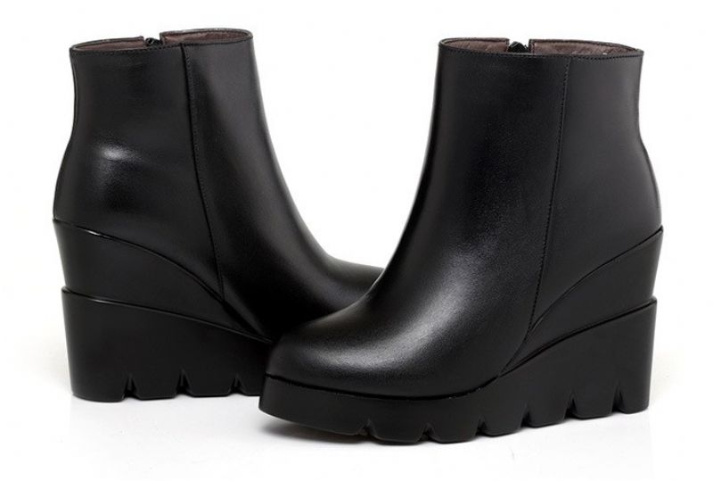 Lucrecia Dames Platform Mode Laarzen - Zwart
