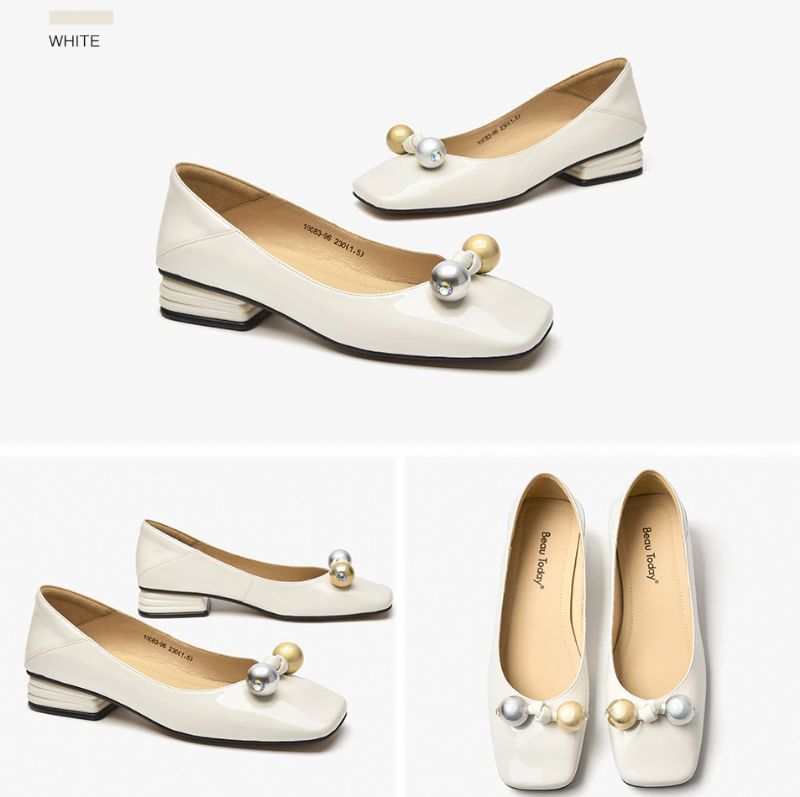 Lucrecia Platte Leren Loaferschoenen Voor Dames - Zwart