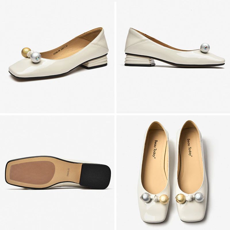 Lucrecia Platte Leren Loaferschoenen Voor Dames - Zwart