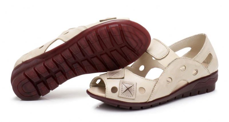 Lucy Dames Lente En Zomer Wedgesandaal - Rood