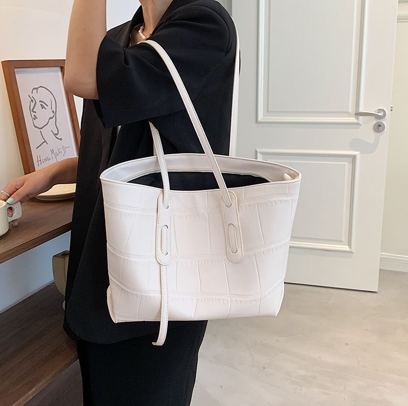 Lucy Dames Luxe Leren Handtas - Beige