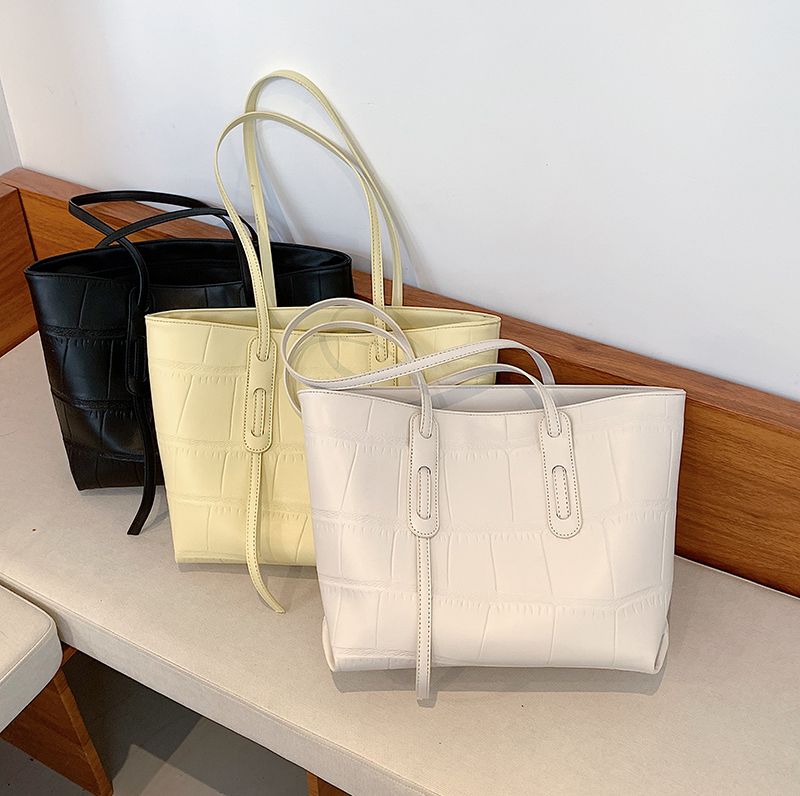 Lucy Dames Luxe Leren Handtas - Beige