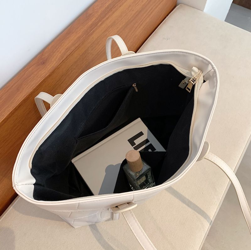Lucy Dames Luxe Leren Handtas - Beige