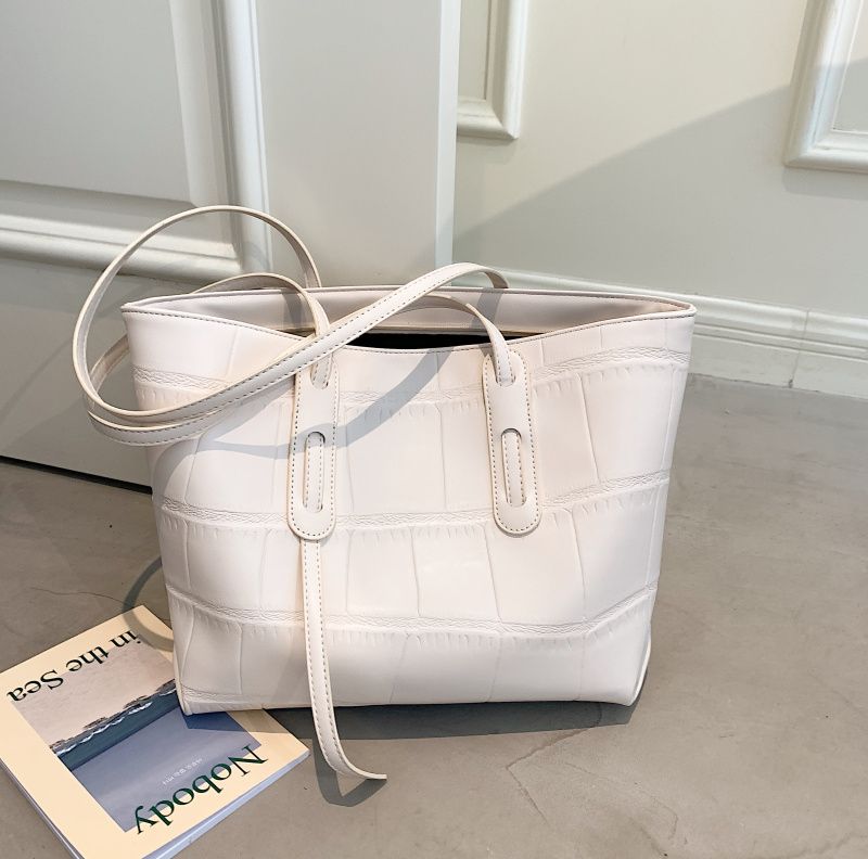 Lucy Dames Luxe Leren Handtas - Beige