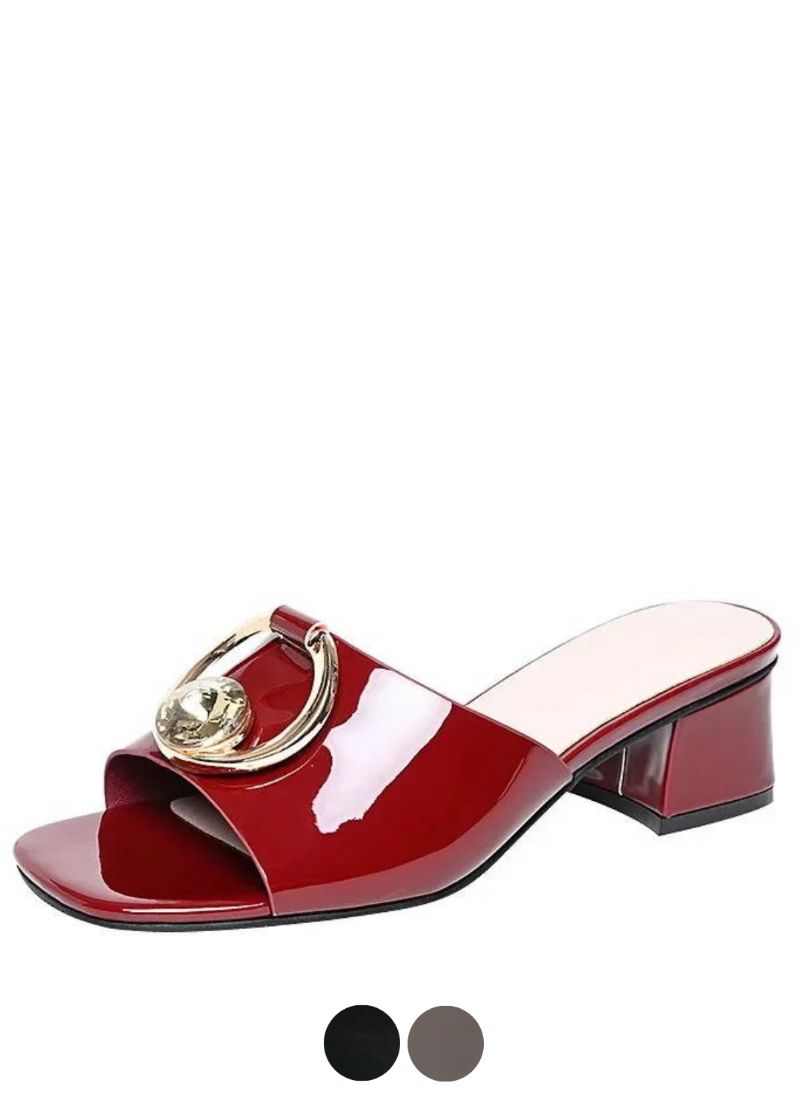 Lucy Dames Patent Leren Sandalen