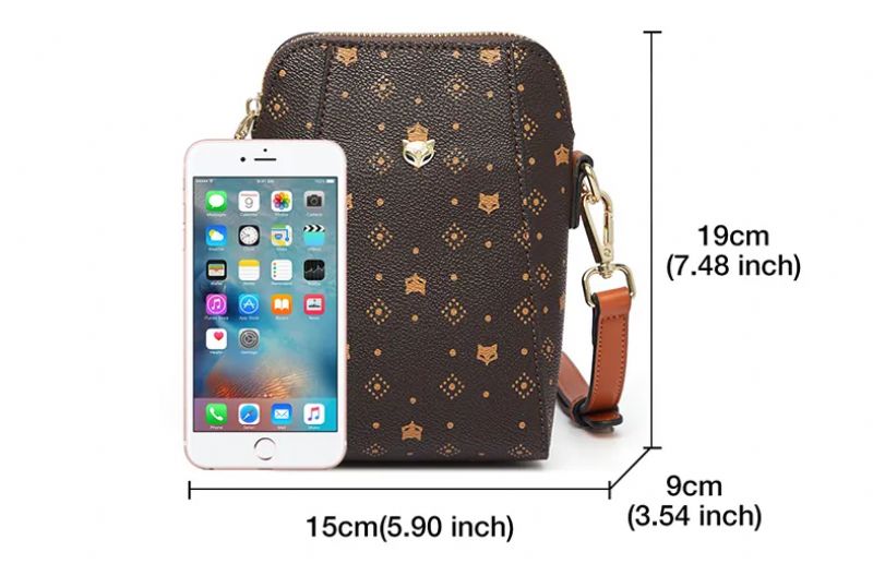 Lucy Dames Sling Handtas - Bruin