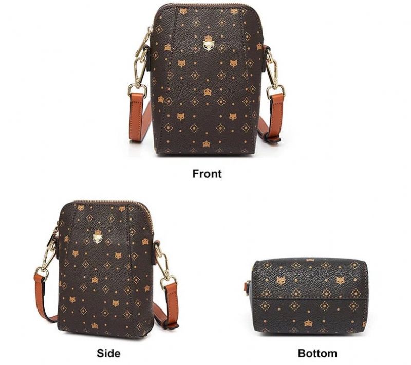 Lucy Dames Sling Handtas - Bruin