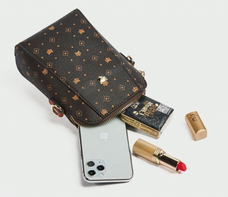 Lucy Dames Sling Handtas - Bruin