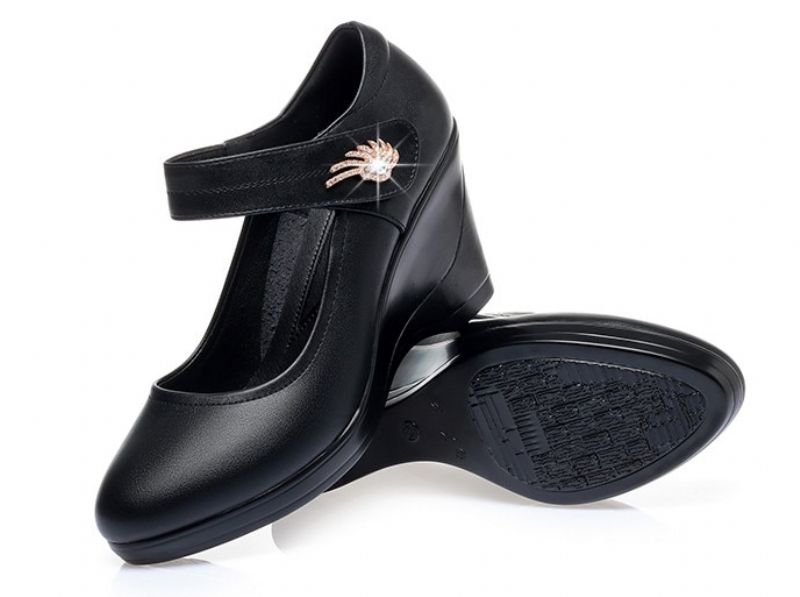 Lucy Dames Wedge Platform Schoenen - Zwart