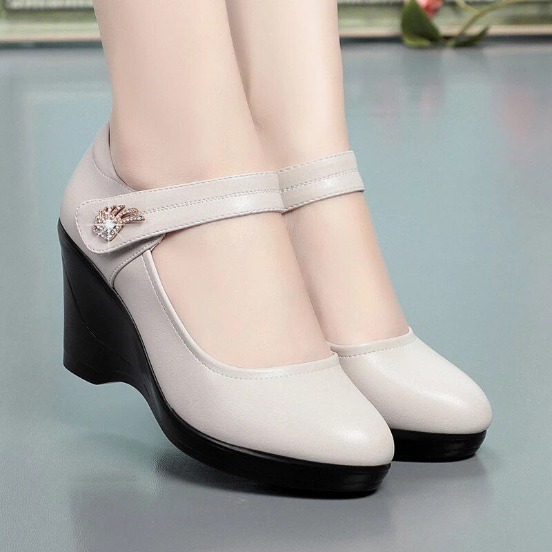 Lucy Dames Wedge Platform Schoenen - Zwart