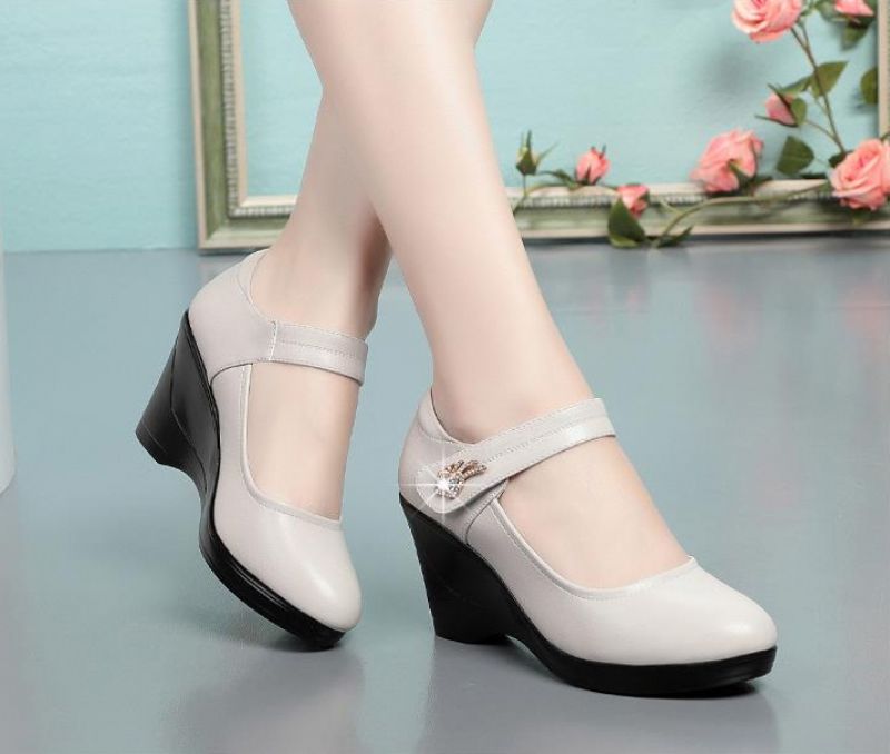 Lucy Dames Wedge Platform Schoenen - Zwart