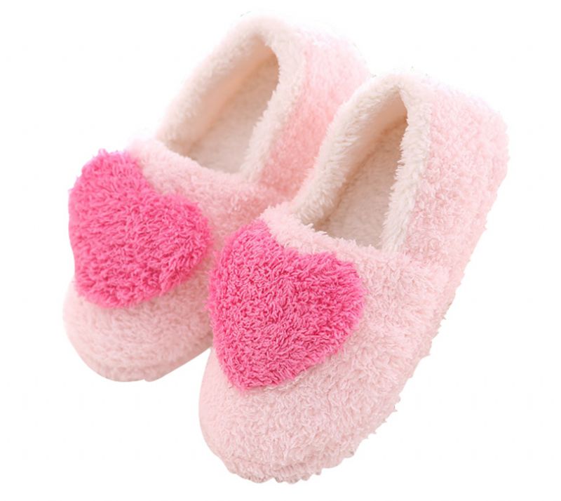 Lucy Dameskatoenen Gevoerde Binnenpantoffels - Roze