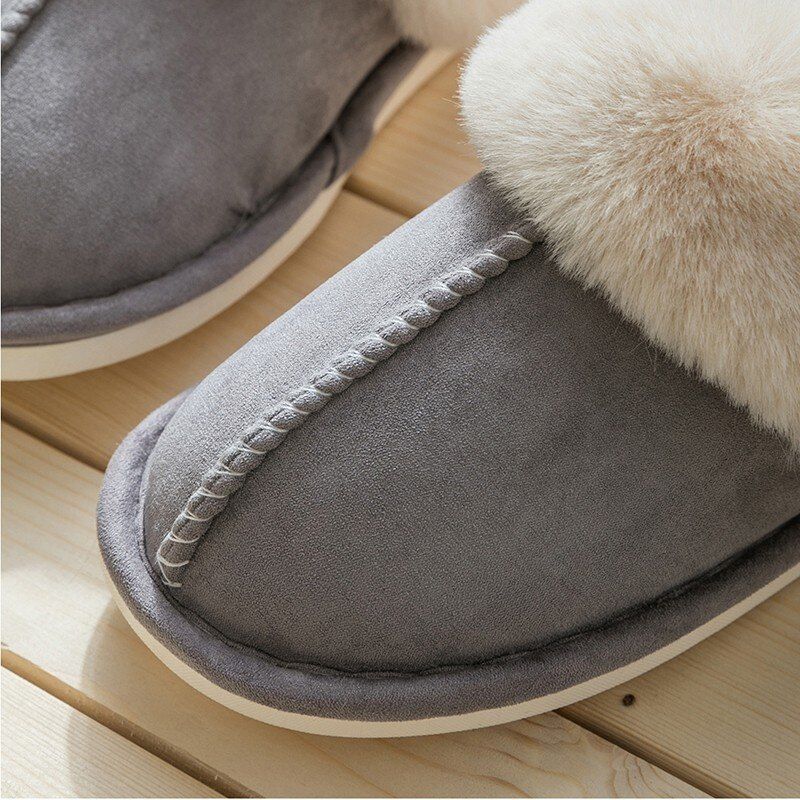 Ludociel Heren Winter Pantoffels - Grijs