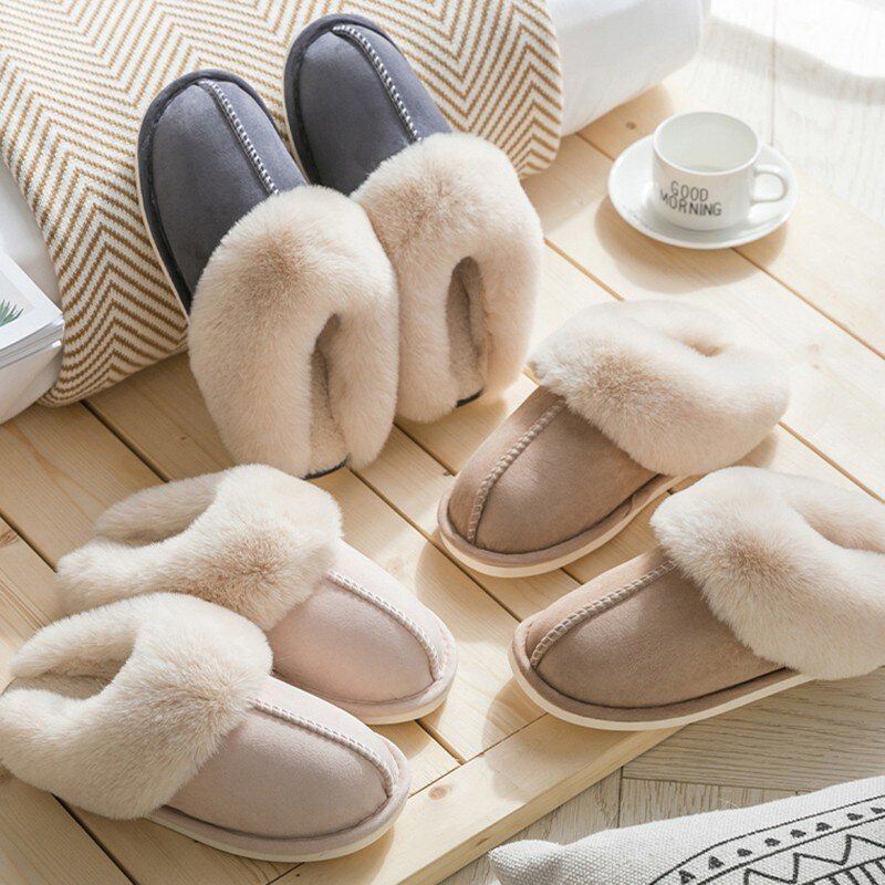 Ludociel Heren Winter Pantoffels - Grijs