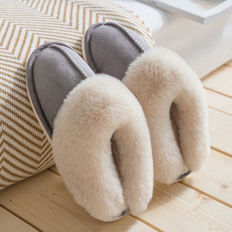 Ludociel Heren Winter Pantoffels - Grijs