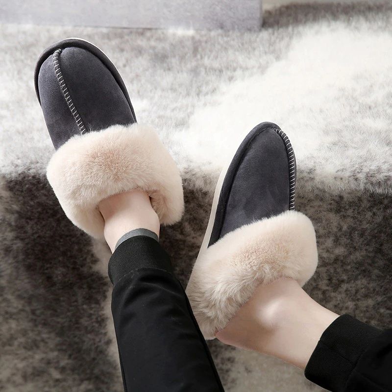 Ludociel Heren Winter Pantoffels - Grijs