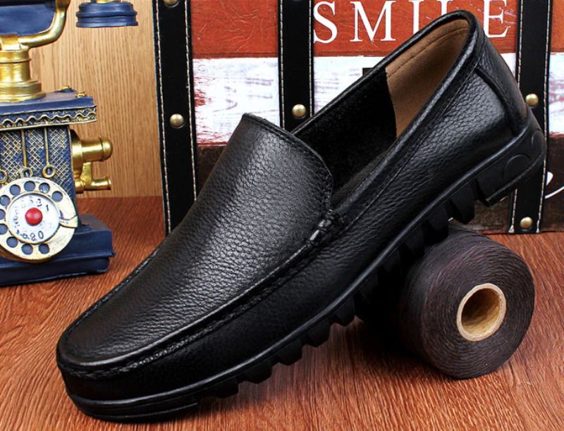 Luigi Heren Loafer Schoenen - Zwart