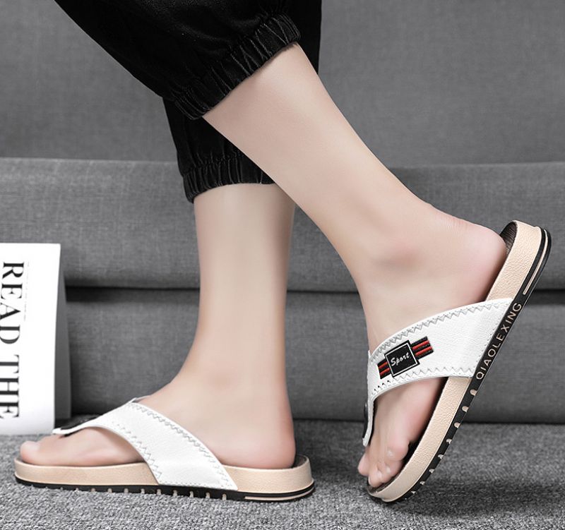 Luis Heren Casual Flip Flop - Wit