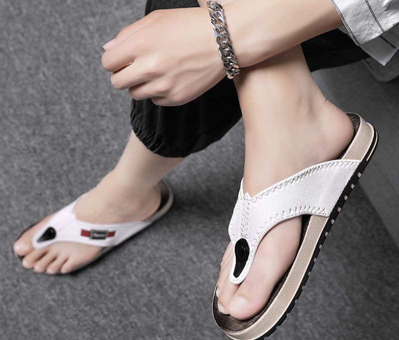 Luis Heren Casual Flip Flop - Wit