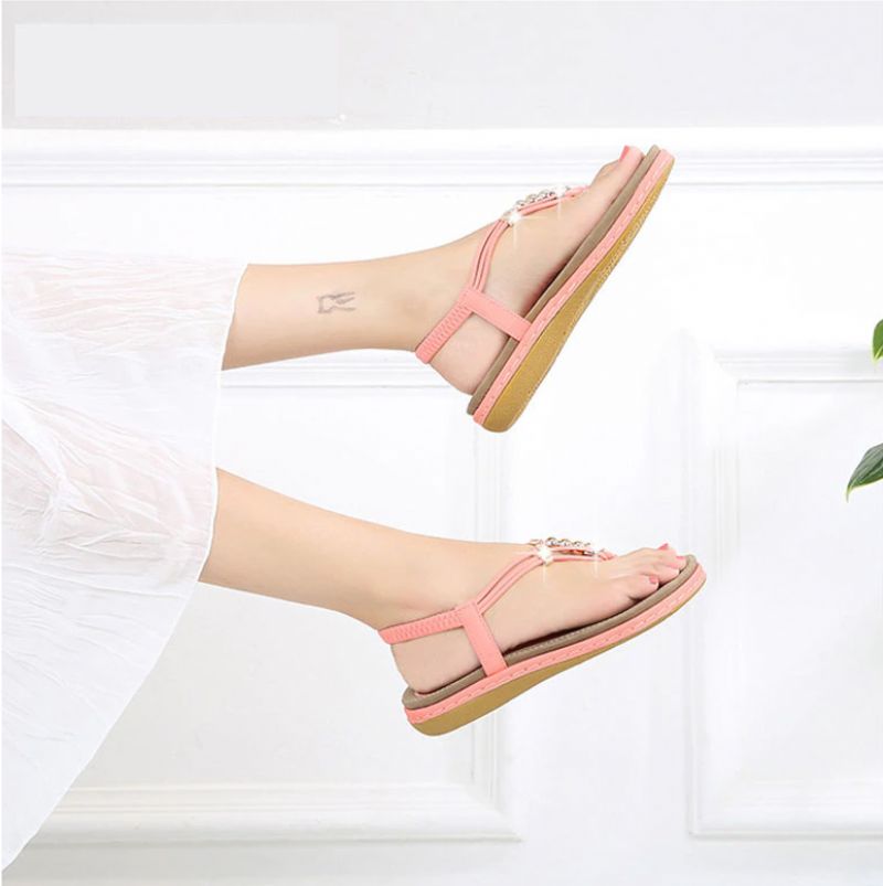 Luisa Dames Comfortabele Zomer Sandaal - Roze