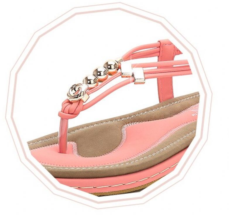 Luisa Dames Comfortabele Zomer Sandaal - Roze