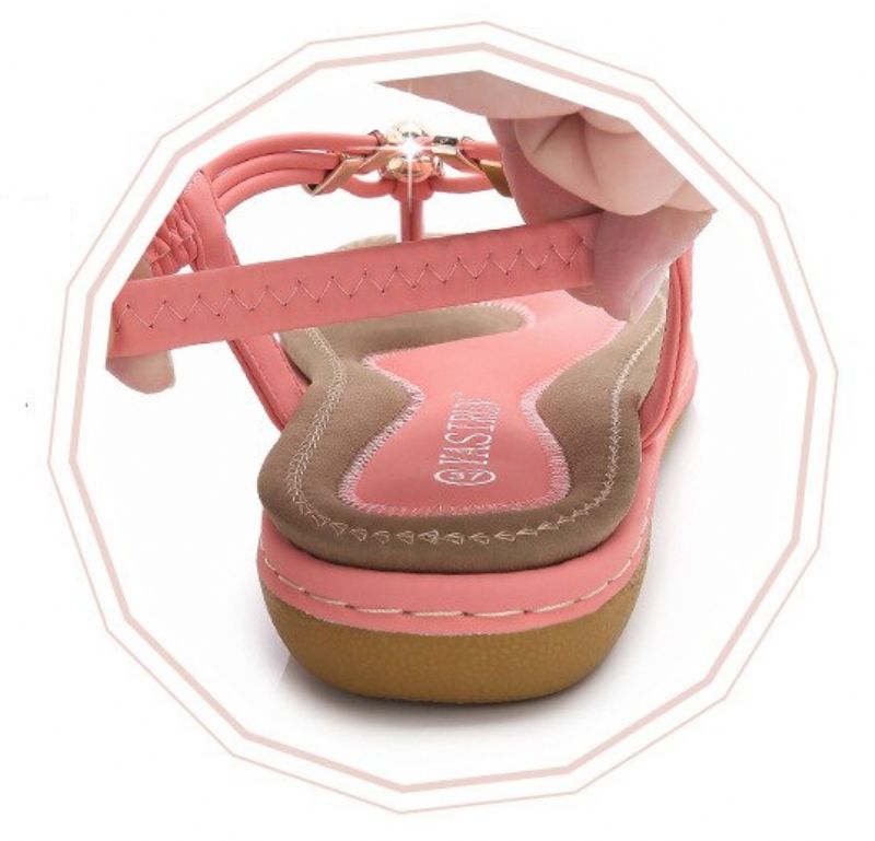 Luisa Dames Comfortabele Zomer Sandaal - Roze