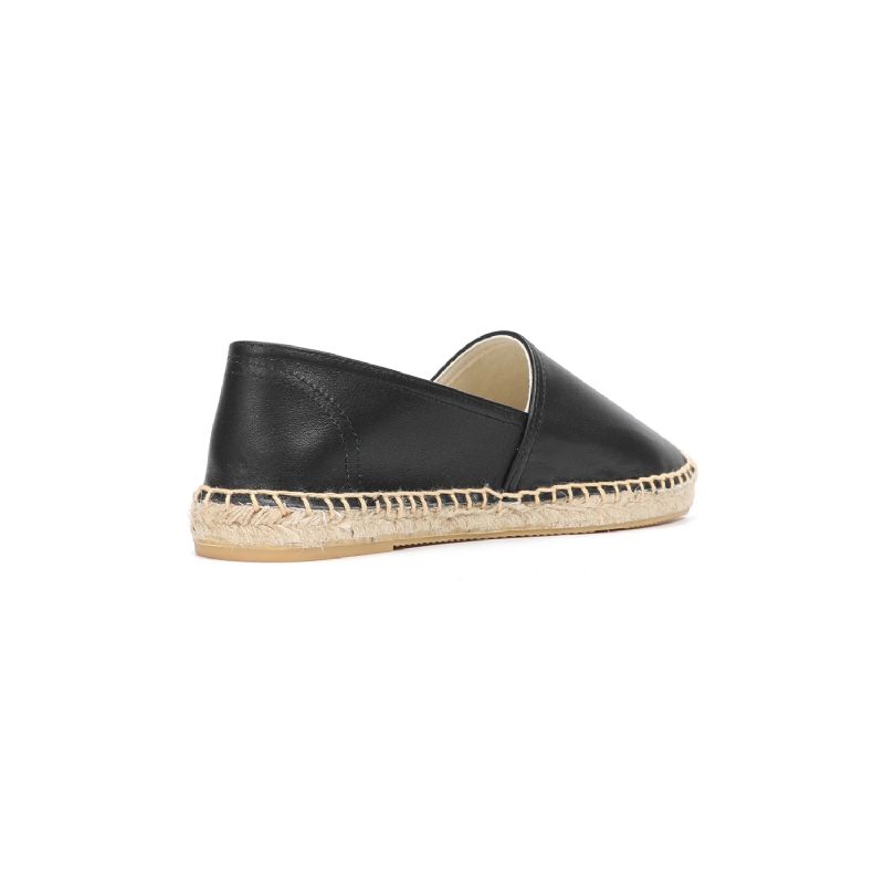 Luisa Dames Slip-on Casual Espadrilles - Zwart
