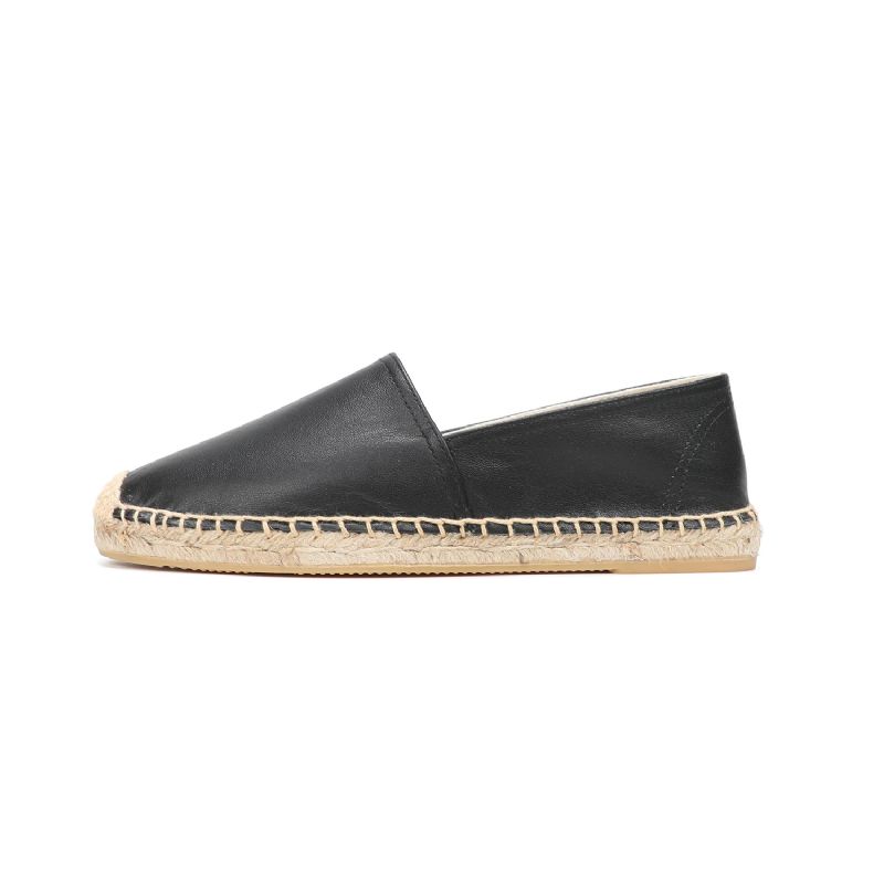 Luisa Dames Slip-on Casual Espadrilles - Zwart