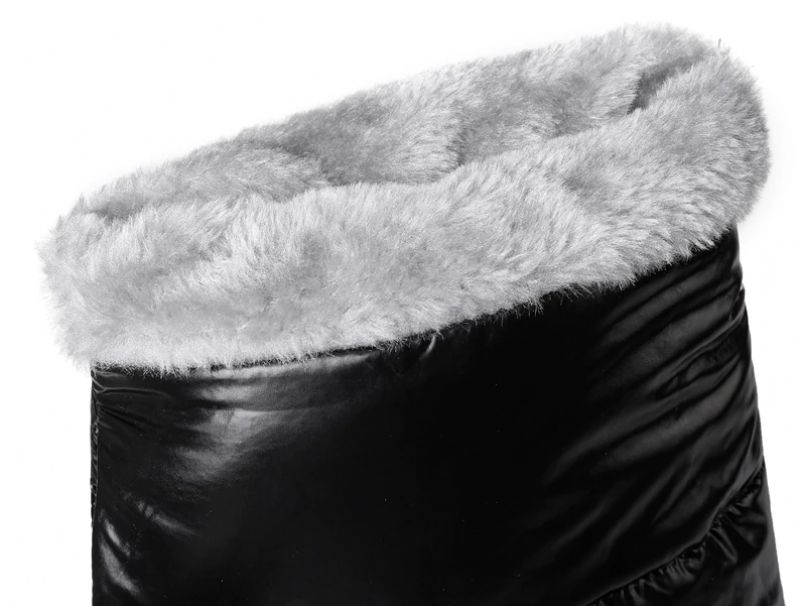 Luke Dames Over De Knie Winterlaarzen - Zwart