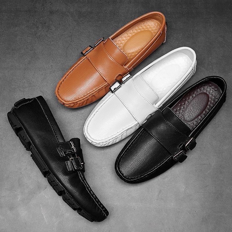 Luken Heren Loafers Dress Schoenen - Zwart