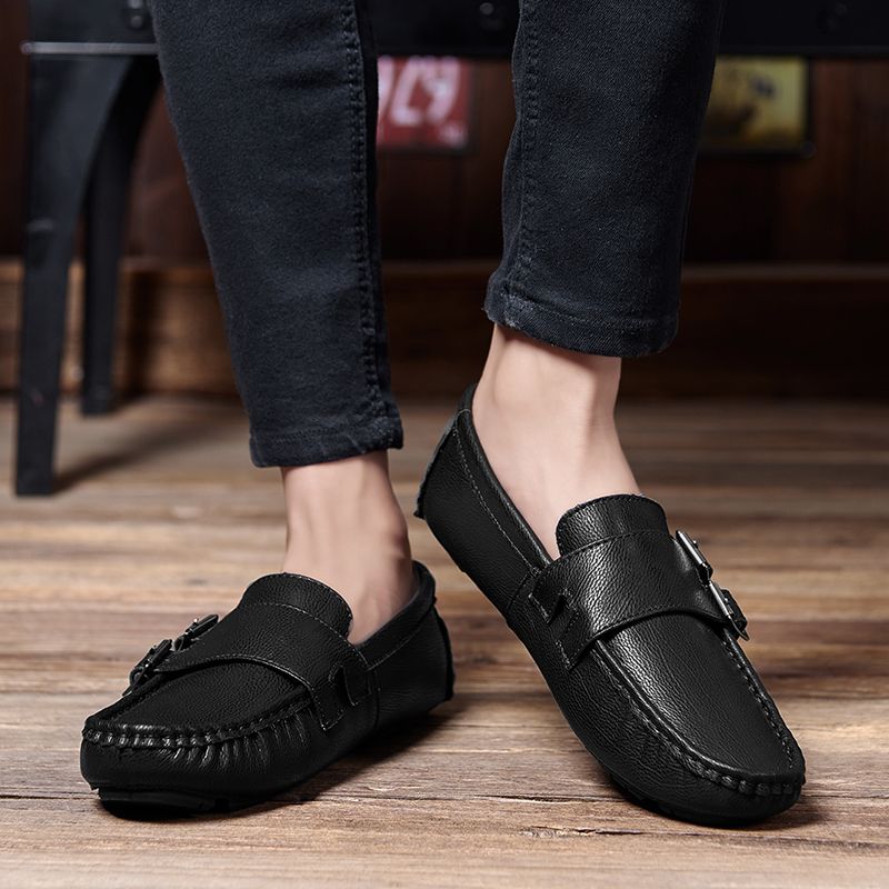Luken Heren Loafers Dress Schoenen - Zwart