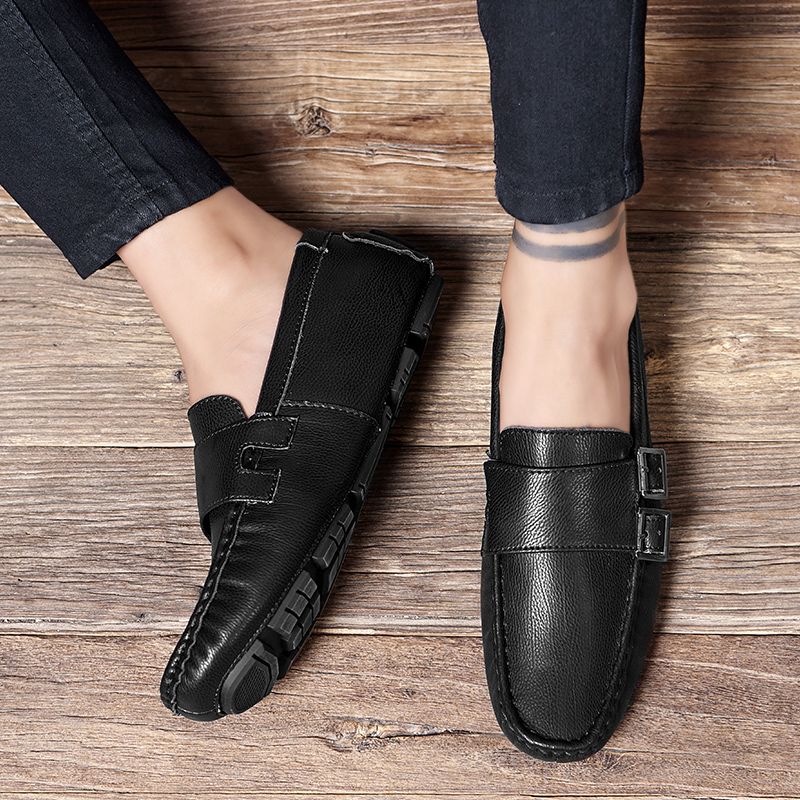Luken Heren Loafers Dress Schoenen - Zwart