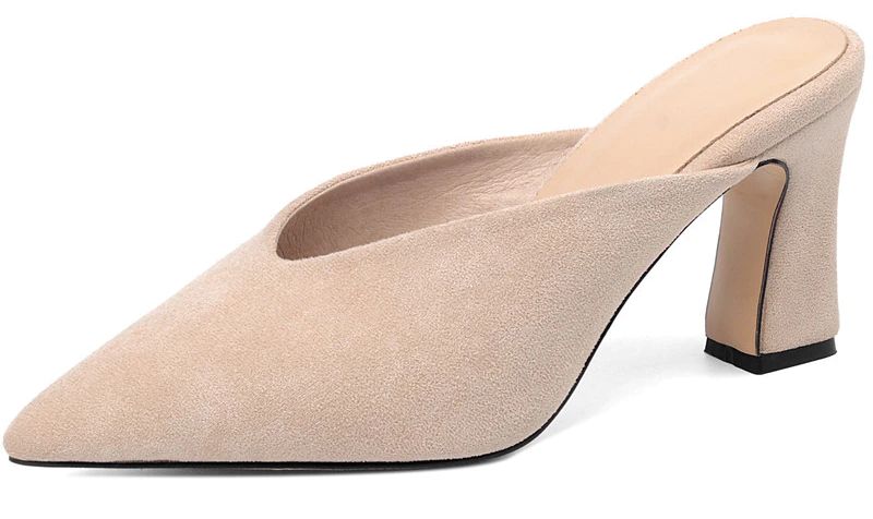 Luna Dames Elegante Muiltjes Hoge Zwarte Hakken - Zwart
