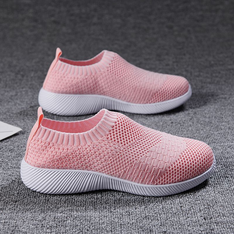 Luna Dames Lichtgewicht Ademend Mesh Slip-on Sneaker - Roze