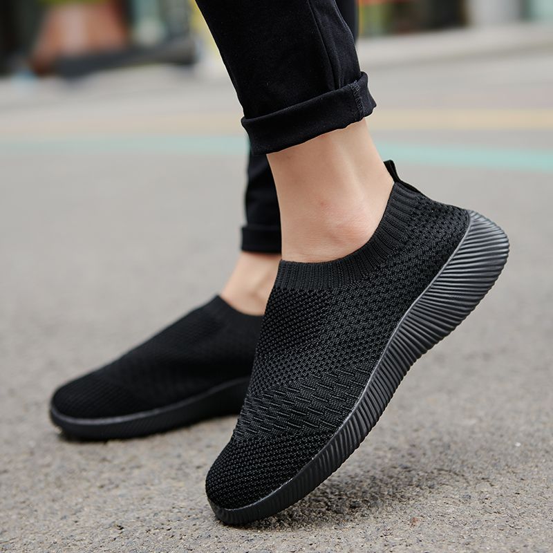 Luna Dames Lichtgewicht Ademend Mesh Slip-on Sneaker - Roze