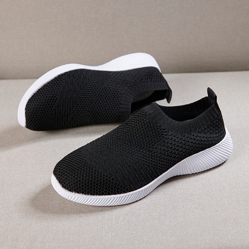 Luna Dames Lichtgewicht Ademend Mesh Slip-on Sneaker - Roze